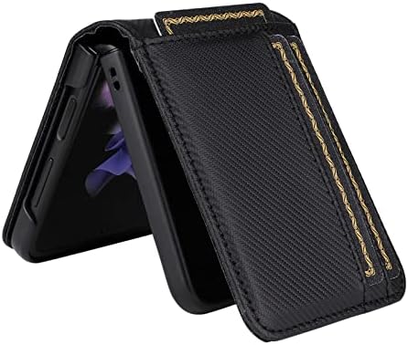 Casos de flip de smartphone 2 em 1 Caixa de carteira compatível com Samsung Galaxy Z Flip 4 5G, Galaxy Z Flip 4 Caixa Carteira
