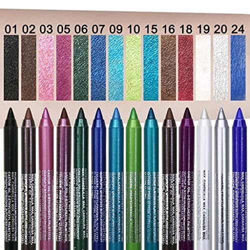 Zitiany 2 em 1 Eyeliner de sombra multicolor duradoura-maquiagem de olho profissional brilhante e brilhante, maquiagem