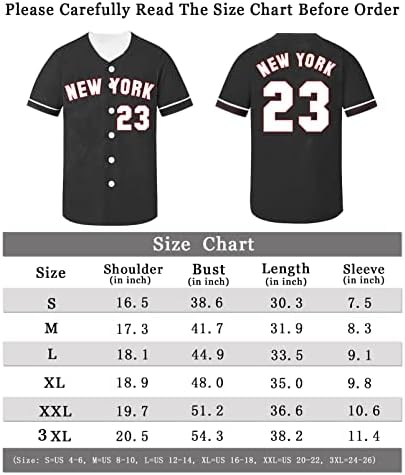 Tifiya Nova York 99/23 Jersey de beisebol impressa camisas de equipe de beisebol para homens/mulheres/jovens