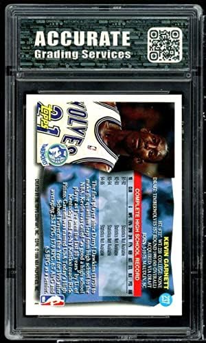 Kevin Garnett ROOKIE CARD 1995-96 TOPPS 237 AGS 9 MINT