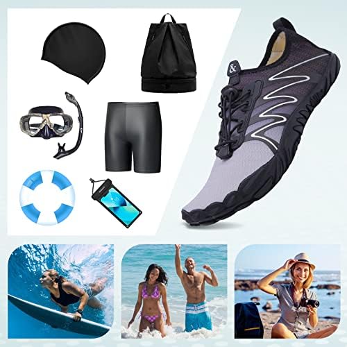 Sapatos de água de ziitop para homens mulheres praia Sapas de piscina de escalada de rochas descalça, meias de piscina, anti-deslizamento