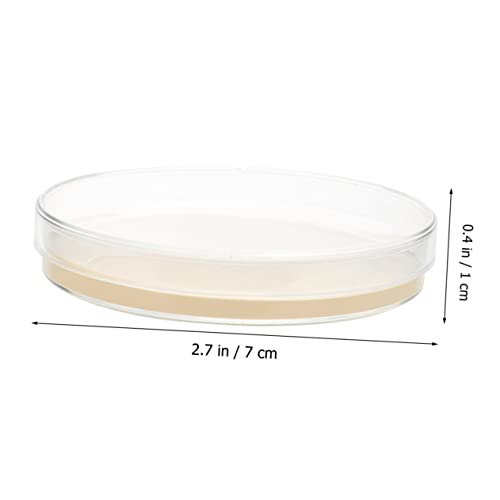 SOLustre 10pcs Nutriente Agar Placas Agar Placas Placas de vidro Petri com tampa Suprimentos