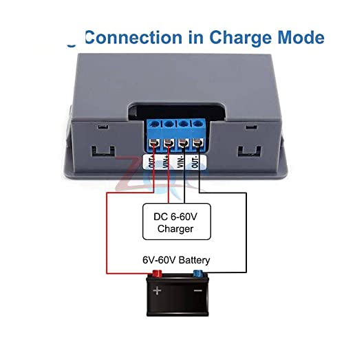 XY-CD60 Controlador de Timer de Carregamento Digital DC 6-60V Módulo de Carregamento de Bateria de Bateria de Lítio de Lítio