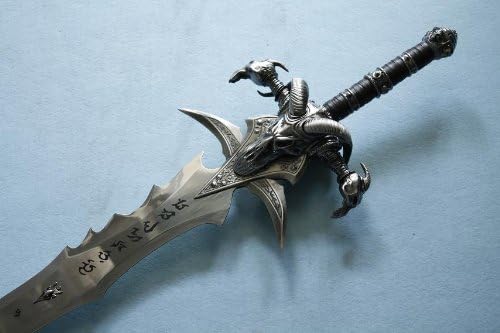 Ait Collectibles S1701 Wow Lich King Arthas Menethil Frostmourne Sword com placa 3D 43