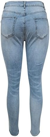 Tamanho 12 calças femininas calças bolsões de leopardo impressas clássicas jeans jeans jeans casuais mod mãe