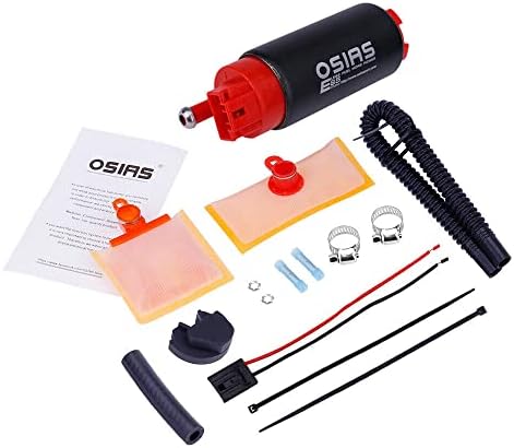 OSIAS 340lph High Flow Desempenation EFI E85 Bomba de combustível compatível e kit substitui GSS342 Chevrolet Silverado