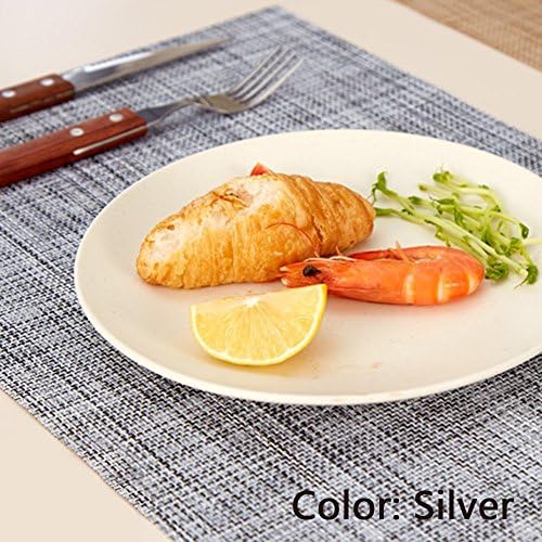 Placemat de isolamento decorativo Muka 16pcs, tapetes de mesa laváveis