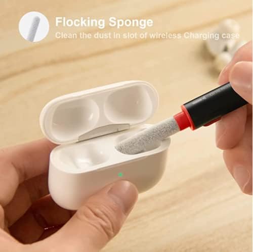 Limpador de fones de ouvido, limpador de iPhone, kit de limpeza de airpods de limpeza multifuncional caneta caneta para caneta