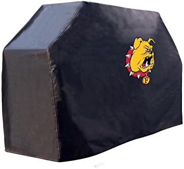 Ferris State Bulldogs HBS Black Outdoor Outdoor Pesado Vinil BBQ Grill Cover