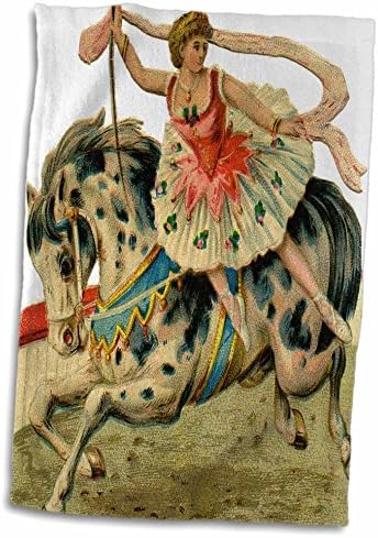 Imagens vitorianas de Florene 3drose - Circus Horse and Ballerina - Toalhas