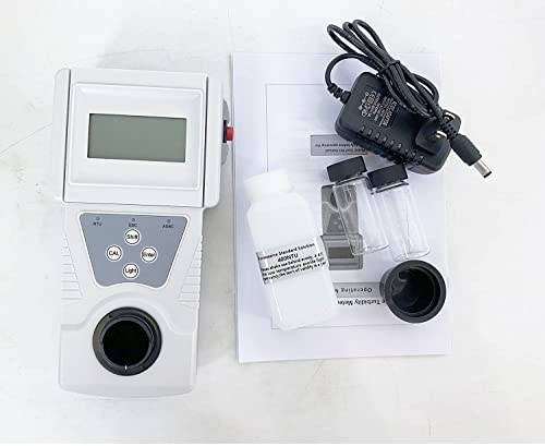 HFBTE Turbidímetro Turbiditor Medidor de turbidores Testador Scanner Medição Faixa de 0 a 50 NTU Resolução 0,01 NTU para