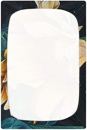 Alaza linda pintura de girassol lençóis de berço estrelado.