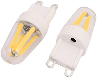 X-Dree 5pcs G9 AC 220V 2W 4 LEDS Dimmable COB LED Silicone Lâmpada Branca quente (5pcs G9 AC 220V 2W 4 LED regulável