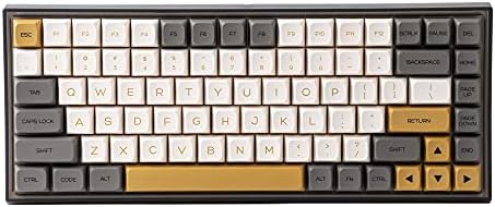 Yunzii KC84 Pro Hot Swappable Keyboard Mechanical 84-Key Gaming Teclado com caixa ABS translúcida, retroiluminação RGB para Mac/Win/Gamers