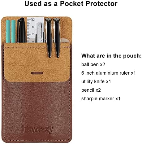 Pocket Protector, 3 PCs Polícia de bolso de bolso da bolsa Organizer Pouch para camisas Laboratório Casas Manga de caneta - bolso