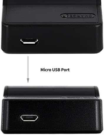 Carregador USB DMW-BCH7 para Panasonic Lumix DMC-FP1, LUMIX DMC-FP2, LUMIX DMC-FP3, LUMIX DMC-FT10, câmera Lumix DMC-TS10 e mais