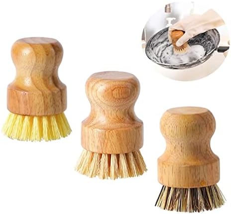 Esponjas de limpeza doméstica de knokr ， bambu machos escovas de lavagem de cozinha limpeza de madeira lavadores de limpeza para