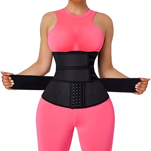 Featingl Long Torso Canche Treinador para mulheres com 1/2/3 de cinto de tamanho plus size látex/neoprene cônimo de croneira com