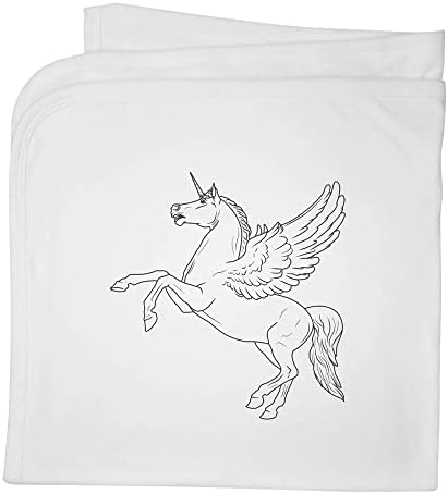 Azeeda 'Unicorn' Algodão de algodão com cobertor/xale