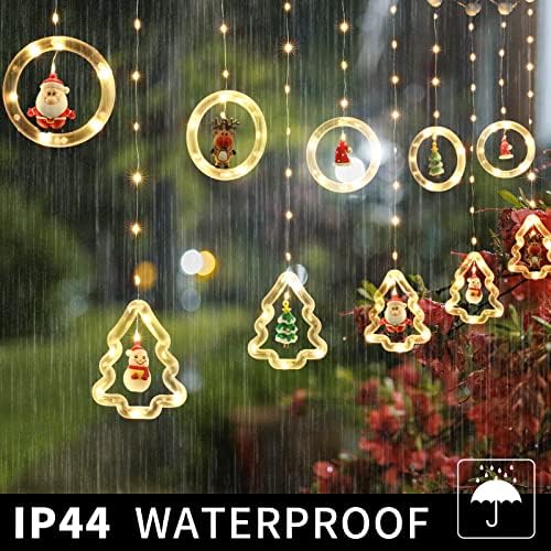Luzes de Natal de Iqoveo, 9,84 pés de bateria operada por uma corda de luz de Natal com 10 fofas decoração de Natal DIY,
