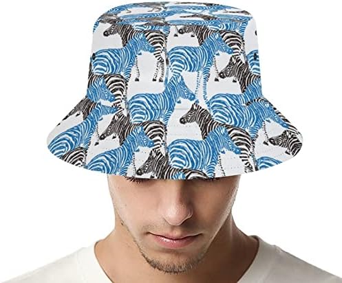 Chapéu de balde zebra moda de moda unissex pacote viagens solar taps adolescentes homens homens novatos chapéus ao ar livre
