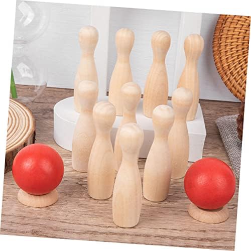 Toyvian 1 Set Games de boliche ao ar livre Toy Kids Mini Bowling Bowling Kids Bowling Playset Desktop Toys Playsets ao ar livre para