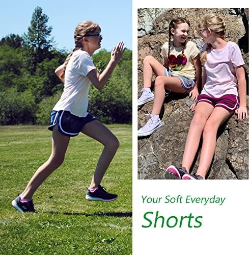 Valinna Middle and High School Teen Girls Shorts Athletic Running Dance Sports Cute Lounge Active Short calças curtas