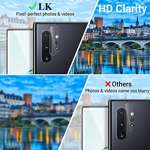 Lk 5 Pack 2 Protetor de tela de pacote + 3 Lens de câmera Pacote Protetor compatível com a Samsung Galaxy Note 10 Plus 6,8 polegadas,