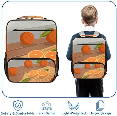 Mochila de viagem VBFOFBV, mochila laptop para homens, mochila de moda, laranja de frutas