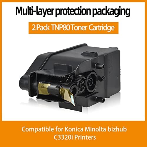 Kooway Remanufactrued TNP-80 TNP80K TNP80C TNP80Y TNP80M SUBSTITUIÇÃO DE TONER DO TONER DE TONADOR DE HIGH para Konica Minolta Bizhub C3320i