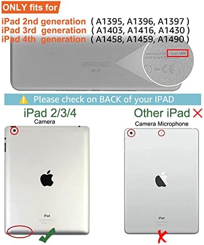 iPad 2/3/4 Case Topesct Kids Silicon Case para Apple iPad 2ª geração, iPad 3ª geração, iPad 4ª geração com protetor