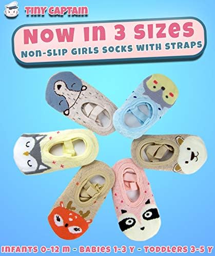 Bebê crianças garotas garotas meias tiras de pinça de pinça de 1 a 3 anos de idade Anti Slip Animal Meias Idade 1 Meninas