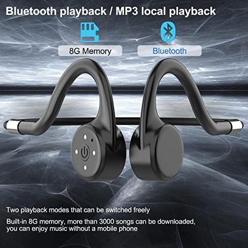 Fones de ouvido de condução óssea Sports fone de ouvido Bluetooth sem fio Bluetooth fones de ouvido com carregamento magnético