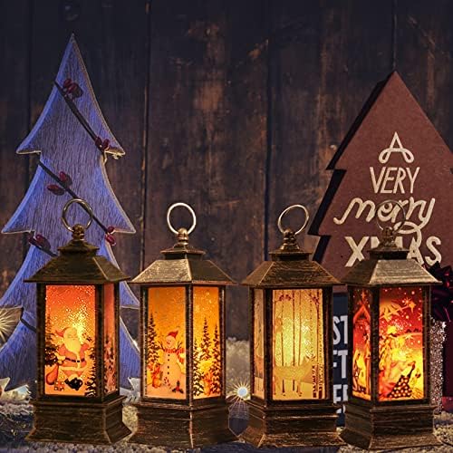 Decorações de natal Snow Globe Home Decor Decoração de mesa de Natal Decorativa Velas Lanternas Candelas Presentes de Natal Para