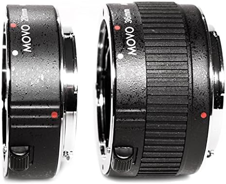MOVO MT-P56 2 peças AF Chrome Macro Extension Conjunto para câmera Pentax K DSLR com tubos de 20 e 36mm