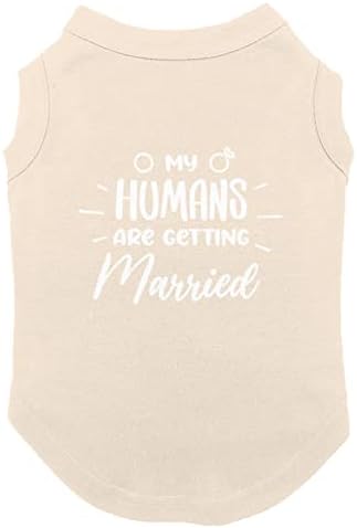 Meus humanos estão se casando - camisa de cachorro