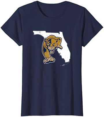 T-shirt de formato de formato do estado da Florida International FIU Panteras