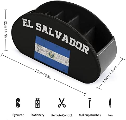 Caixa de armazenamento de controle remoto da bandeira do El Salvador