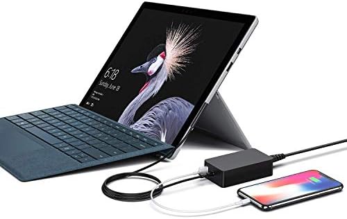 Surface Pro Charger Compatível com o carregador Microsoft Surface Pro, carregador de superfície, carregador de superfície