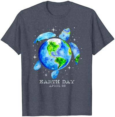 Dia da Terra 2023 Restaurar Tartaruga da Terra Arte Salve a camiseta do planeta
