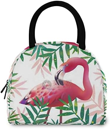 Alaza flamingo e folhas lancho