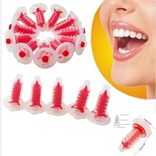 100 PCS descartáveis ​​Red Dynamic Mixing Head Silicone Rubber Film Mixing Product