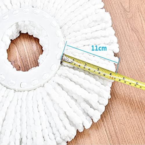 Spin Mop Head Refil Refil MOP Substituição para Spin Magic Map Pads redondo Spin Microfiber Microfiber Easy Wring Spin Mop Cabeça