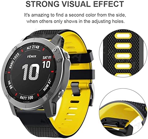 Dfamin 22 26mm Smart Watch tiras para Coros Vertix 2 Soft Silicone Smartwatch para Garmin Fenix ​​6 5x 6x Coros de pulseira Bracelete