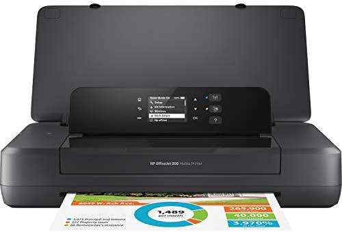 HP OfficeJet 200 Impressora portátil com impressão sem fio e móvel, preto