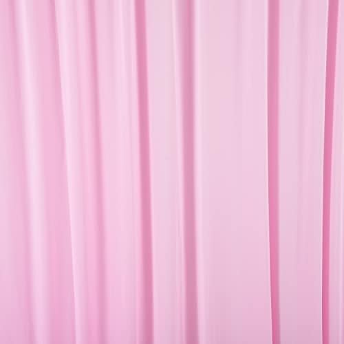 10 pés x 8 pés de painéis de cortina de pano de fundo rosa grátis, cortinas de pano de fundo de poliéster, suprimentos de decoração para festa de casamento