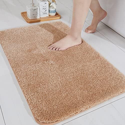 Tapetes de banho de casa aconchegante para banheiro extra espessa- tapetes de banho anti-deslizamento macio fios de pelúcia desgrenhada