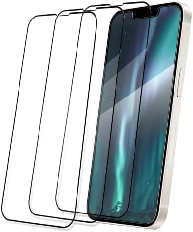 Protetor de tela blokwrx para iPhone 14, iPhone 13 Pro, iPhone 13, anticangingprint, Ultra HD, 9H dureza durável vidro temperado, resistente a arranhões, 3 pacote, 6,1
