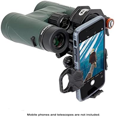 Haosen Lucky Professional Definição de alta definição grande Adaptador universal de smartphone Mobile celular Montagem para telescópio astronômico para observação de pássaros Hunting Wildlife Visualizando ao ar livre