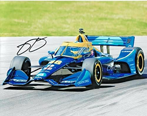 2021 Jimmie Johnson NTT Indy Car Carvana Honda assinada Auto 8x10 Photo CoA 2 - Fotos autografadas da NASCAR